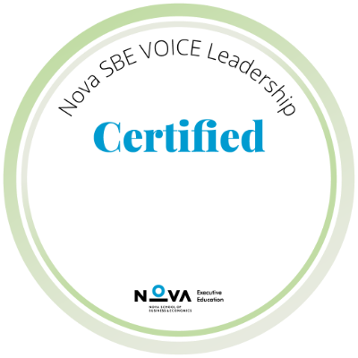 Nova SBE VOICE Leadership Certified
